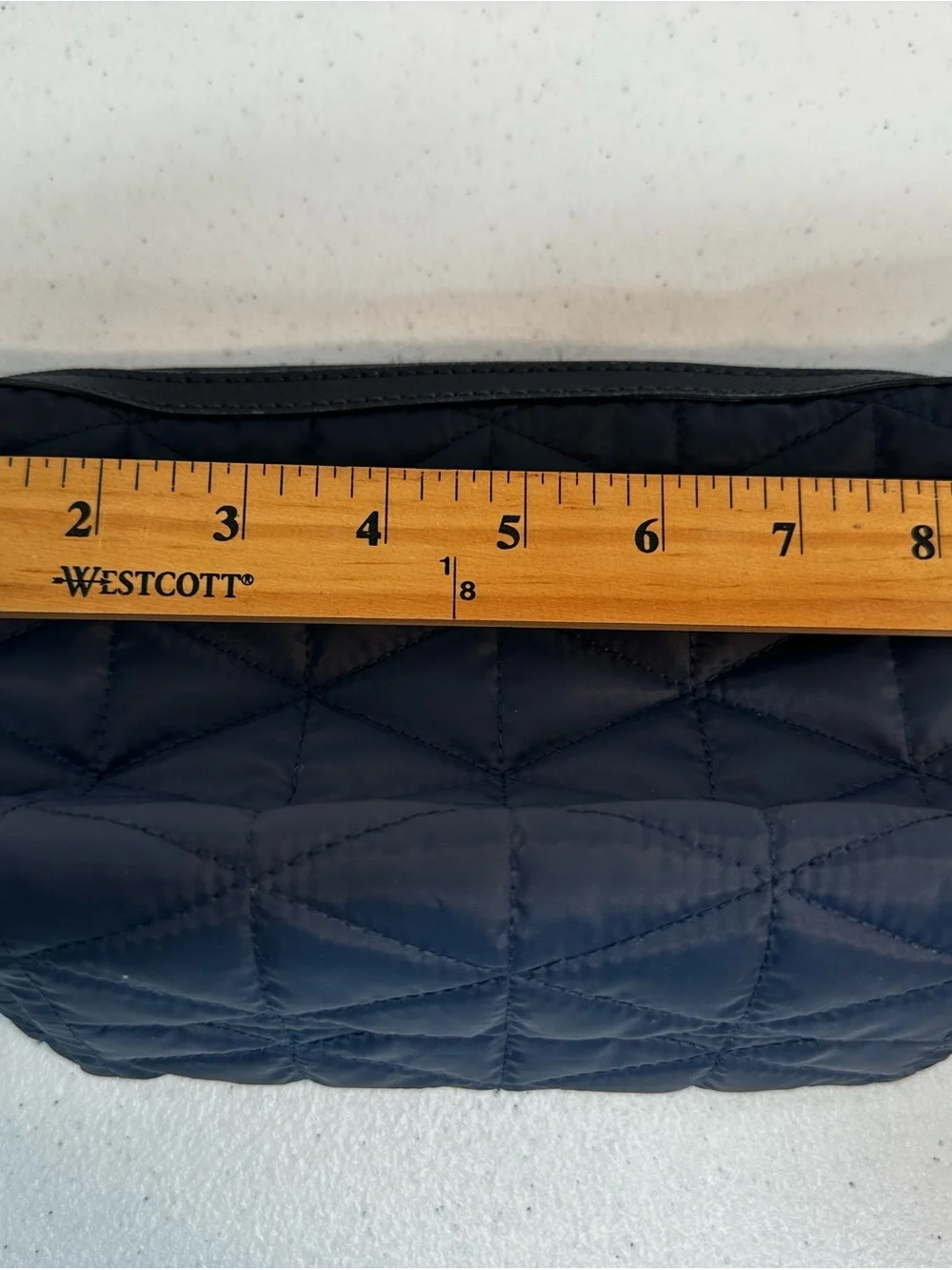 Kate Spade New York Black Quilted Nylon Cosmetic Makeup Travel Pouch Bag OS